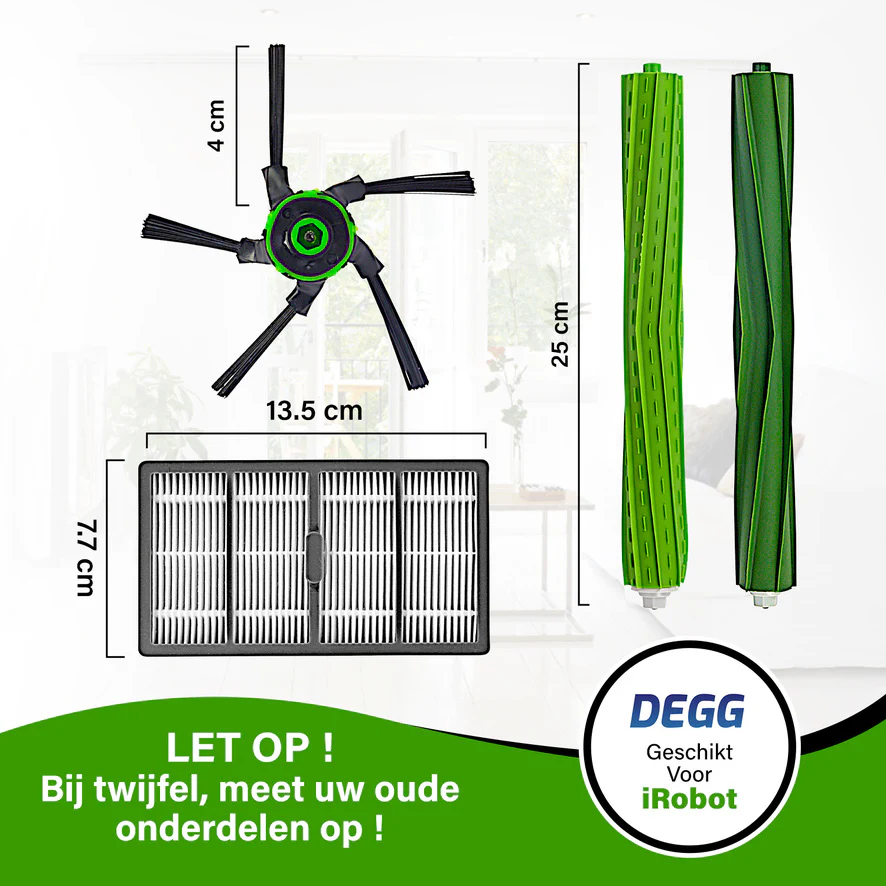 DEGG - Onderhoudsset - Geschikt voor iRobot Roomba S9 & S9+ - Premium Kwaliteit - Jaarpakket - Afbeelding 6