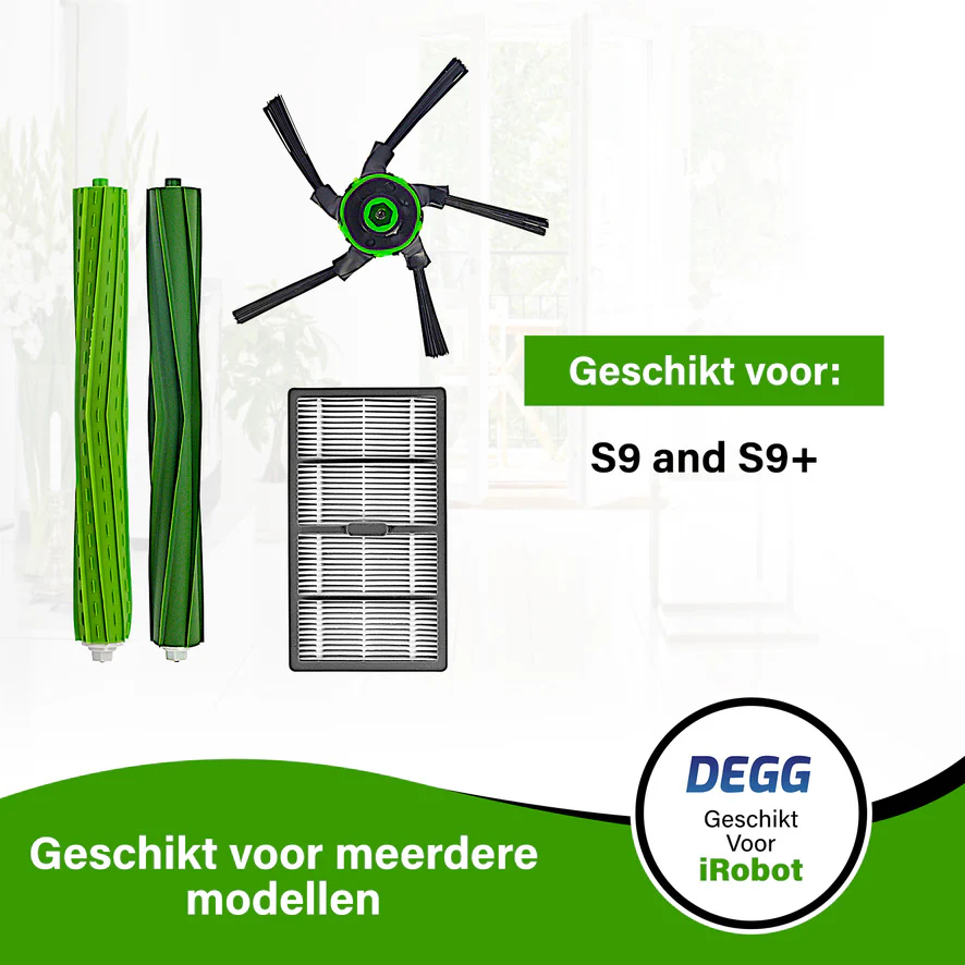 DEGG - Onderhoudsset - Geschikt voor iRobot Roomba S9 & S9+ - Premium Kwaliteit - Jaarpakket - Afbeelding 3
