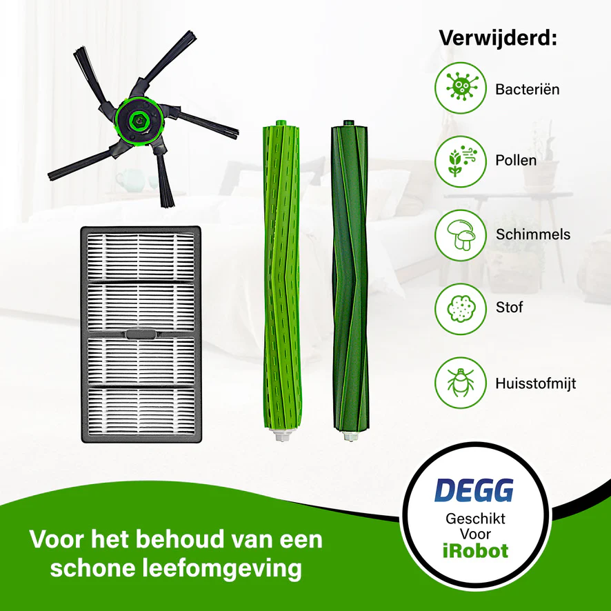 DEGG - Onderhoudsset - Geschikt voor iRobot Roomba S9 & S9+ - Premium Kwaliteit - Jaarpakket - Afbeelding 5