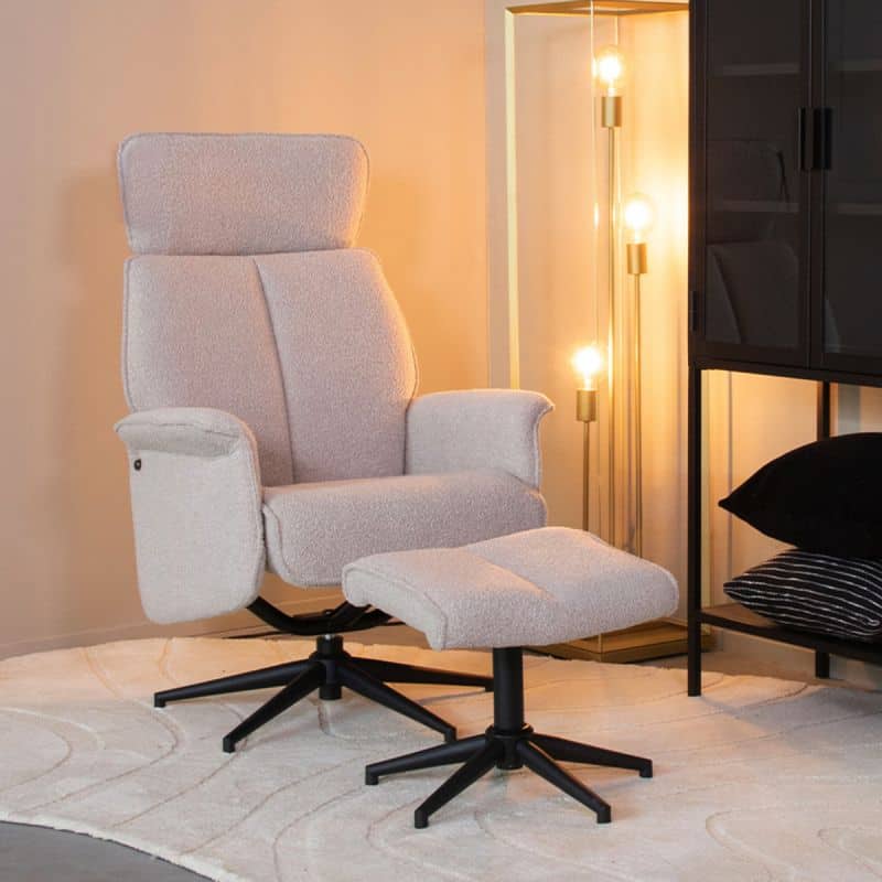 Relaxfauteuil Verdal + Hocker - Afbeelding 3
