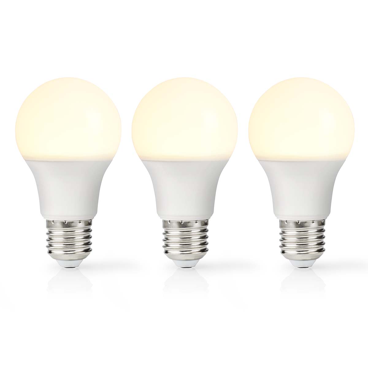 LED-Lamp E27 | A60 | 8.5 W | 806 lm | 2700 K | Warm Wit | Frosted | 3 Stuks