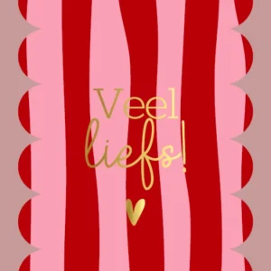 Wenskaart - VEEL LIEFS!